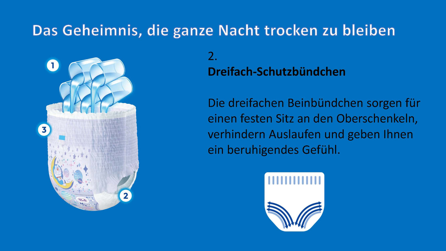 MamyPoko Overnight Pants L 9-15 kg, 32 Stück