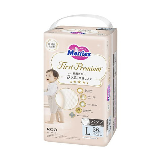 Merries First Premium Pants L 9-14 kg, 36 Stück