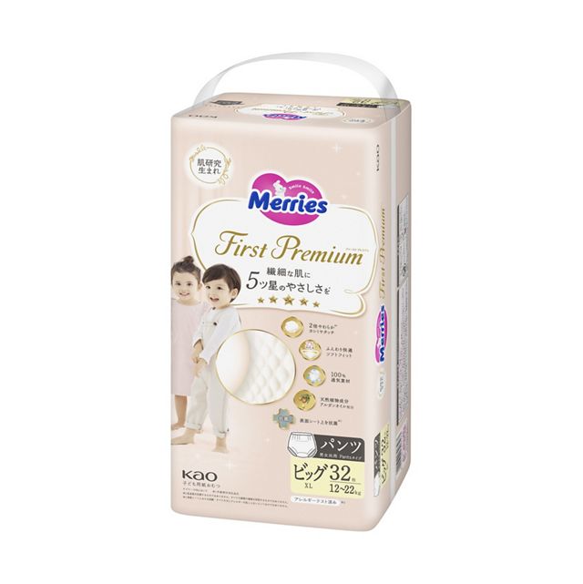 Merries First Premium Pants XL 12-22 kg, 32 Stück