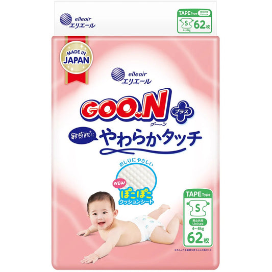 GOO.N Plus+ Sensitive S 4-8 kg, 62 Stück