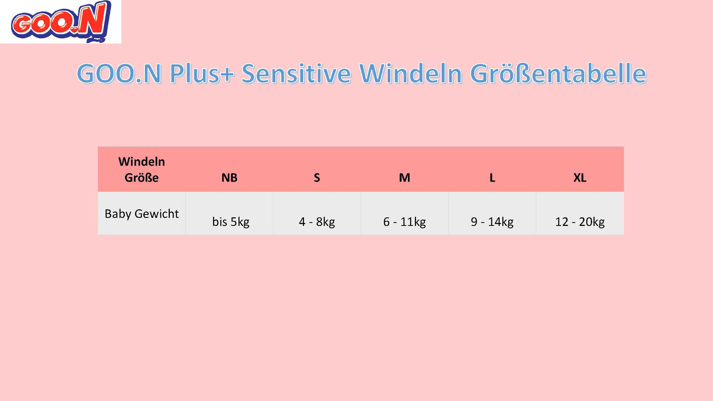 GOO.N Plus+ Sensitive L 9-14 kg, 44 Stück