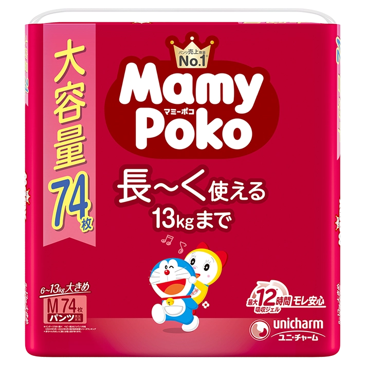 MamyPoko Pants M 6-13 kg, 74 Stück